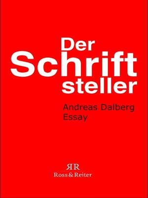 cover image of Der Schriftsteller
